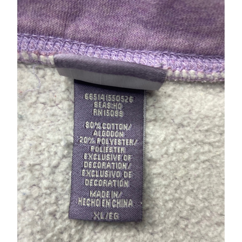 Laura Scott Lavender Button Front Sweatshirt Jack… - image 4